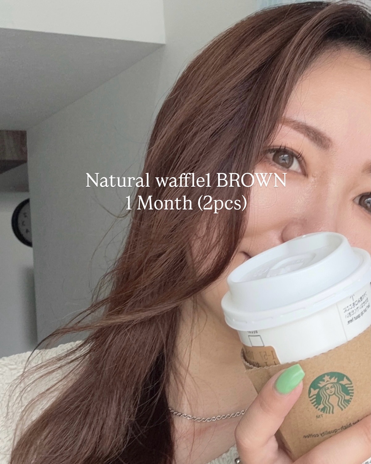 Natural waffle1 BROWN - 1 Month (2pcs)